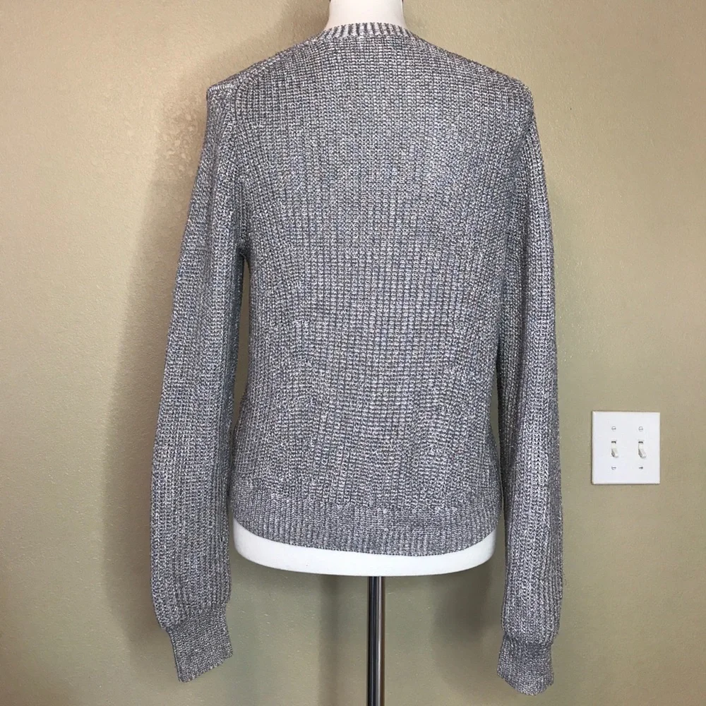 J. CREW Pastel Colored Shimmer Crew Sweater M